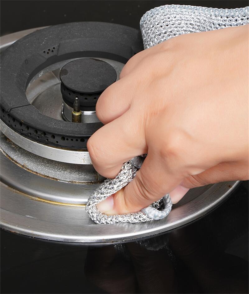 Non Scratch Wire Multipurpose Scrubbing Washing Cleaning Cloth Pack Of 12