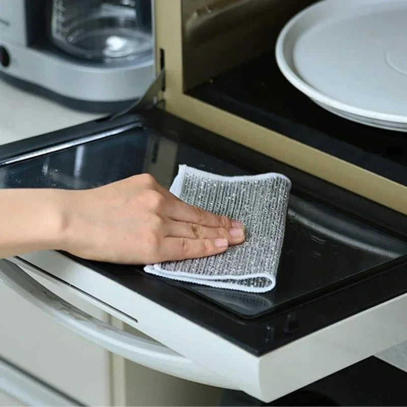 Non Scratch Wire Multipurpose Scrubbing Washing Cleaning Cloth Pack Of 12
