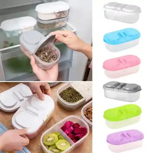 Food Storage Container Two Partition Pack Of Two