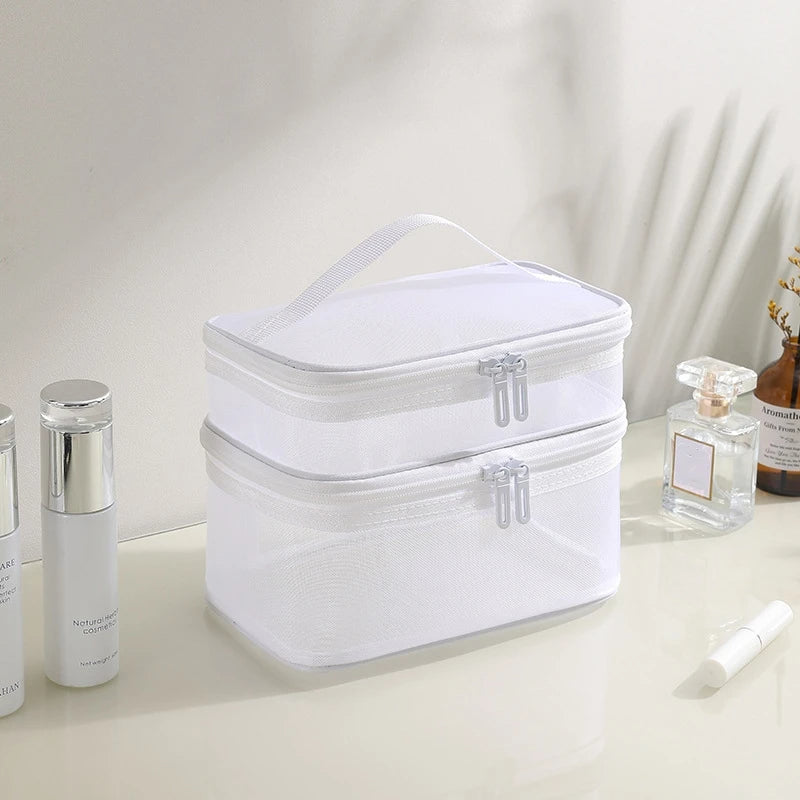 Portable Makeup Case for Women, Large-Capacity Travel.