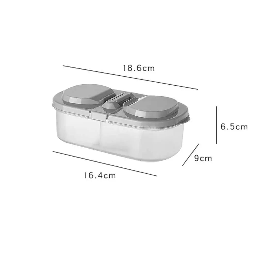 Food Storage Container Two Partition Pack Of Two