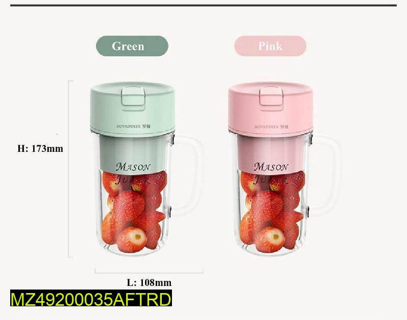 Juicer Portable Outdoor Juicing Cup Home Mini Cordless Crushed Ice Machine Usb Charging Fruit Vegetable Blender
