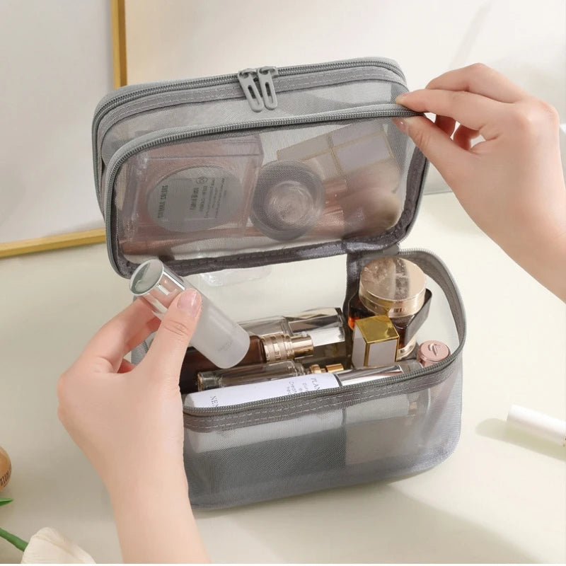 Portable Makeup Case for Women, Large-Capacity Travel.