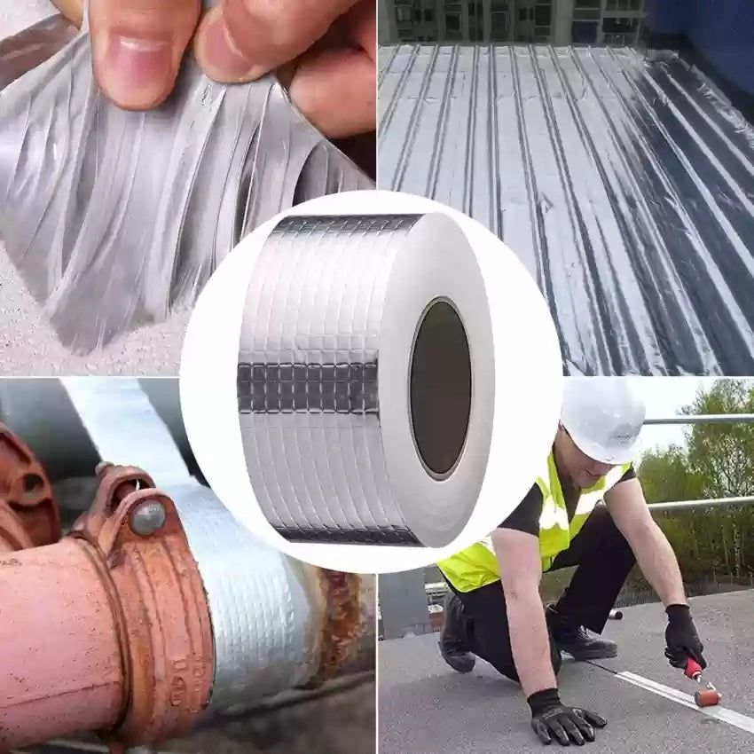 Aluminum Stop Leak Foil Tape Waterproof Repair Super Nano Tape Self Adhesive