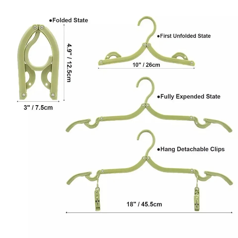 Portable Travel Hangers Pack Of 2