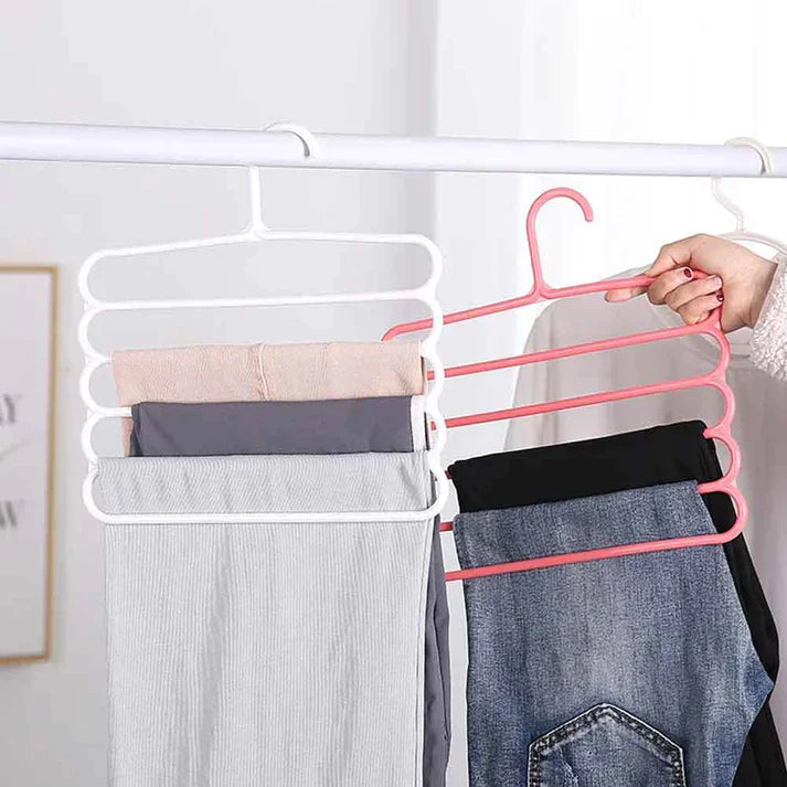 5 Layer Trouser Hanger Pack Of 6
