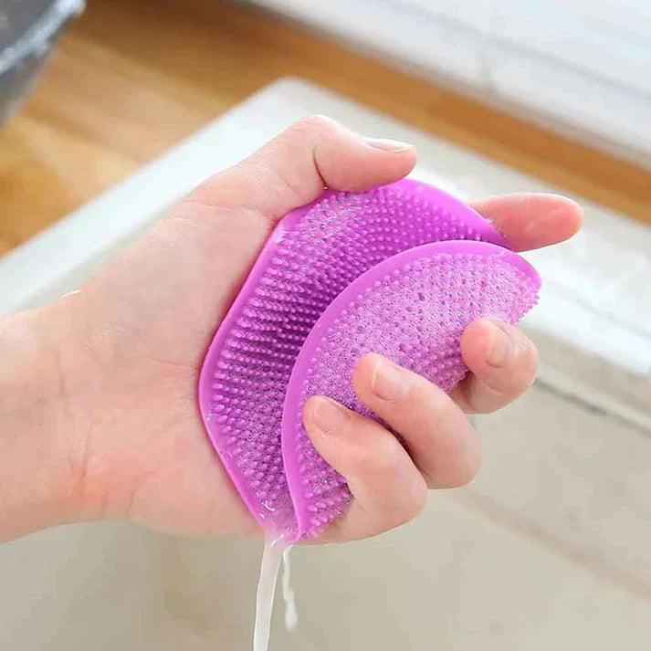 Silicon Dish Washing Scrubber Pad Pack Of 3