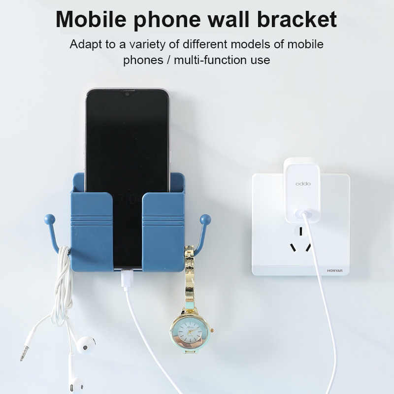 Mobile Phone Charging Holder Wall Mounted Pack Of 2