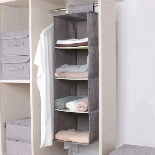 5 LAYER FOLDING HANGING SHELVES PACK OF 2