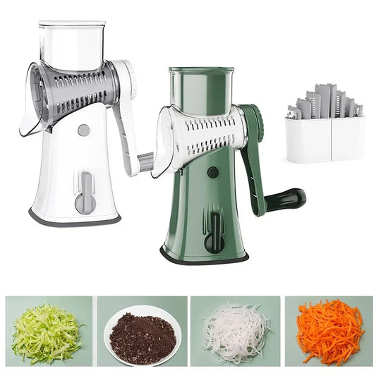 Manual Drum Grater With  Removable Blades.