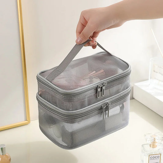 Portable Makeup Case for Women, Large-Capacity Travel.