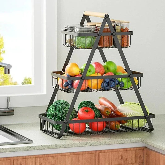 KITCHEN COUNTER TOP FRUITS & VEGETABLES BASKET