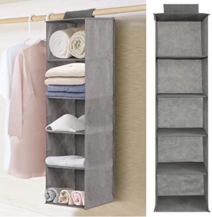 5 LAYER FOLDING HANGING SHELVES PACK OF 2