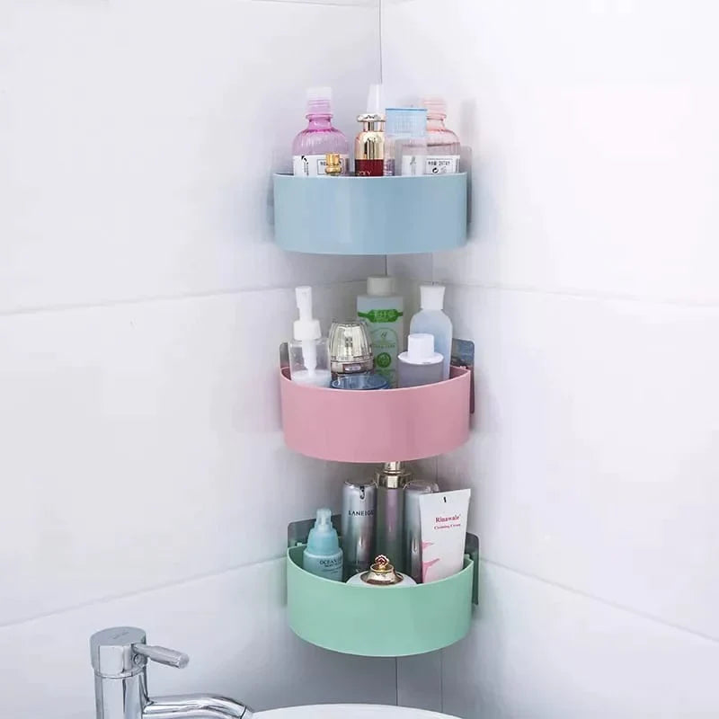 ADHESIVE TRIANGLE CORNER SHELF PACK OF TWO