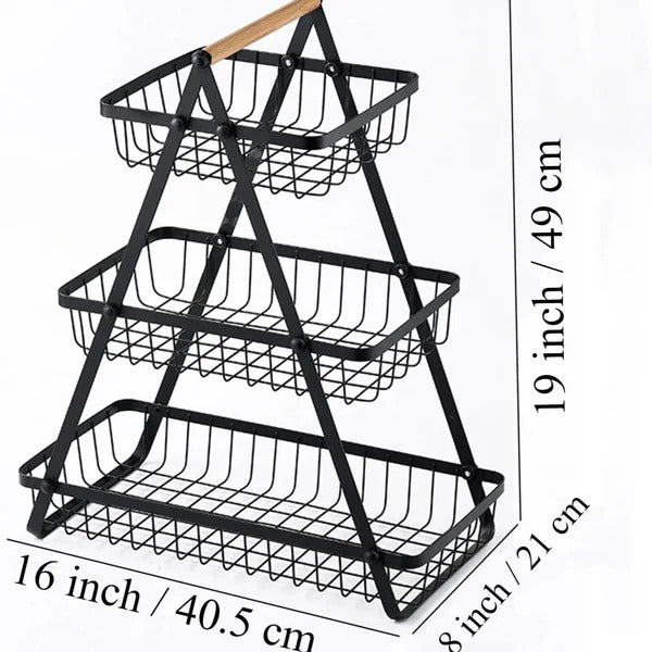 KITCHEN COUNTER TOP FRUITS & VEGETABLES BASKET