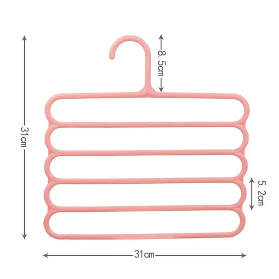 5 Layer Trouser Hanger Pack Of 6