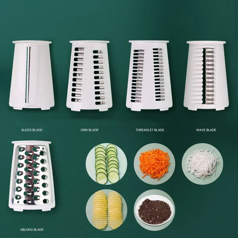 Manual Drum Grater With  Removable Blades.