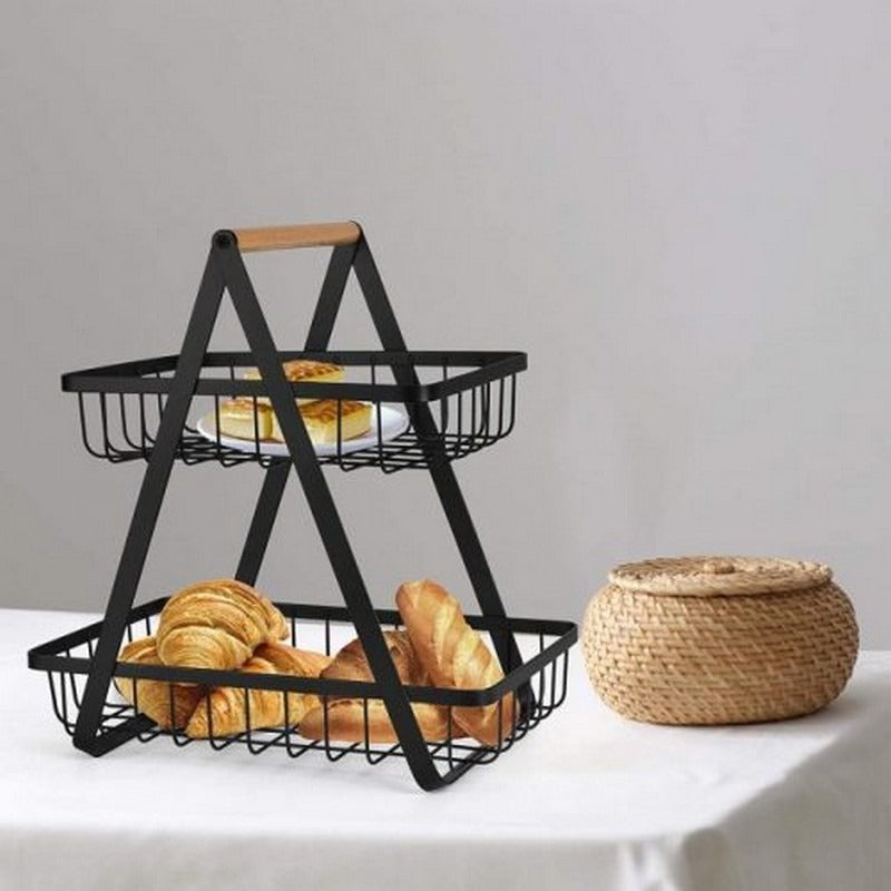 KITCHEN COUNTER TOP FRUITS & VEGETABLES BASKET