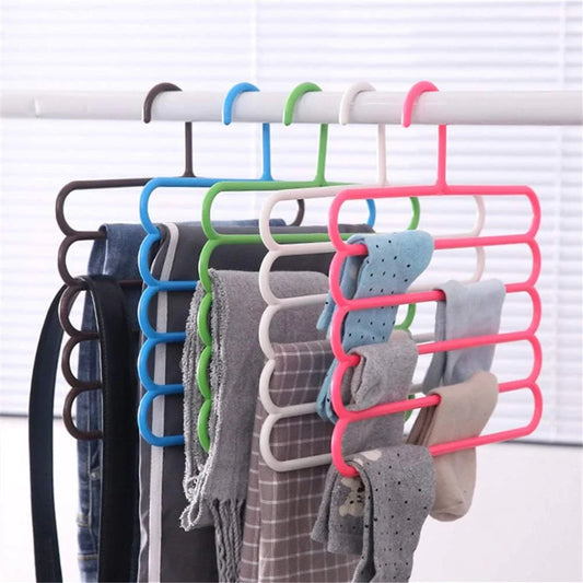 5 Layer Trouser Hanger Pack Of 6
