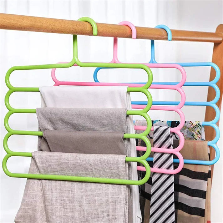 5 Layer Trouser Hanger Pack Of 6