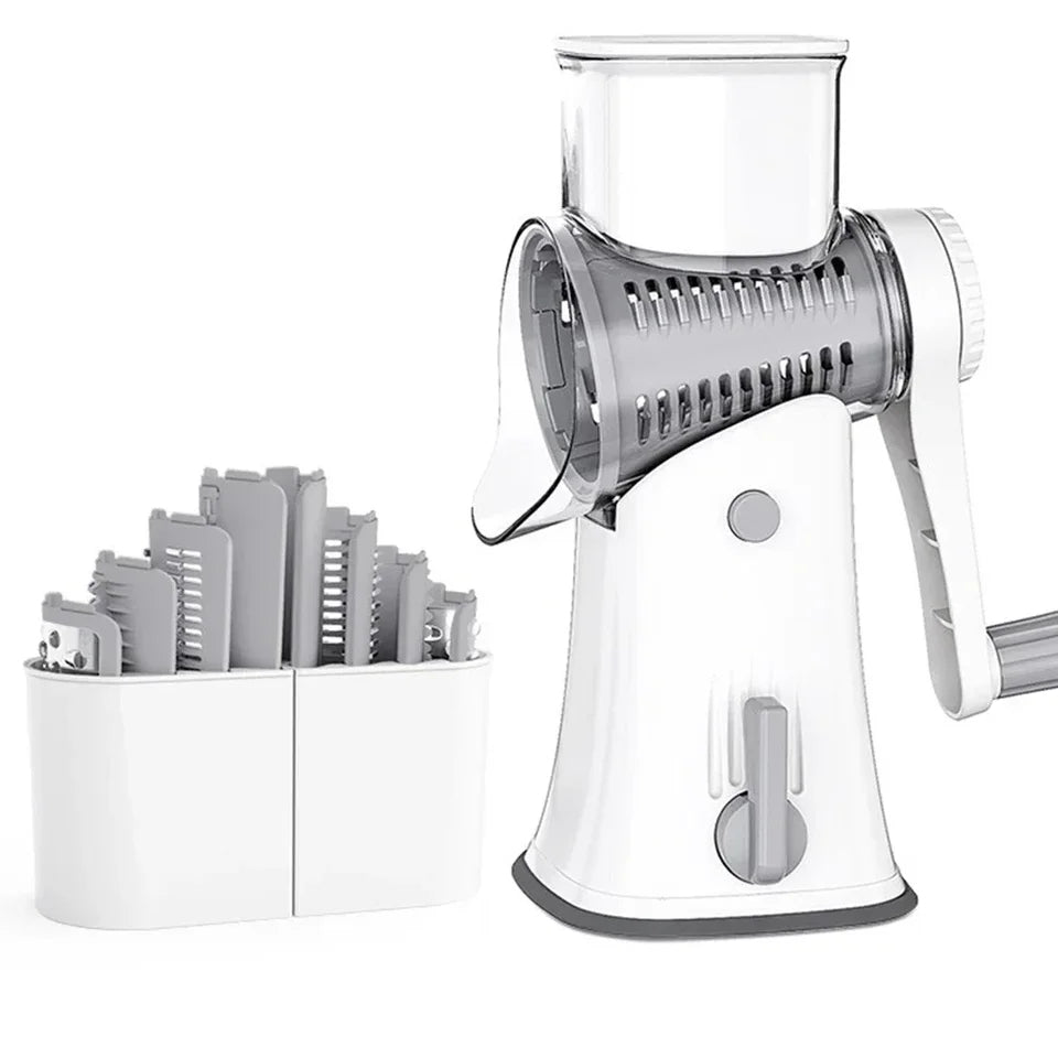Manual Drum Grater With  Removable Blades.