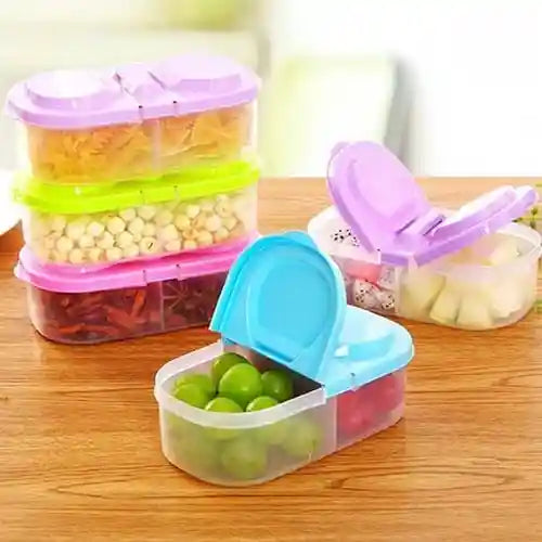 Food Storage Container Two Partition Pack Of Two
