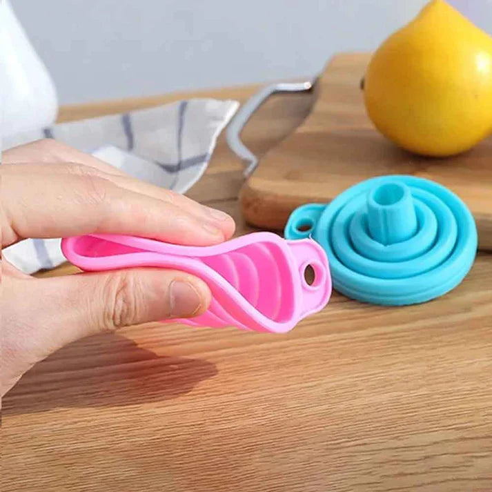 Collapsible Silicone Funnel Pack Of Two