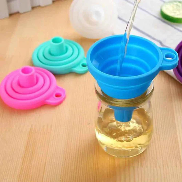 Collapsible Silicone Funnel Pack Of Two