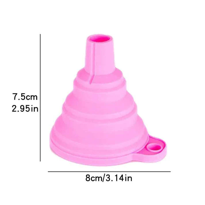 Collapsible Silicone Funnel Pack Of Two