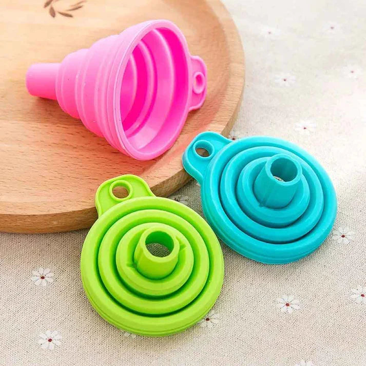 Collapsible Silicone Funnel Pack Of Two