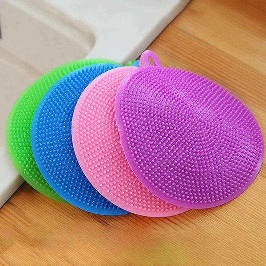 Silicon Dish Washing Scrubber Pad Pack Of 3