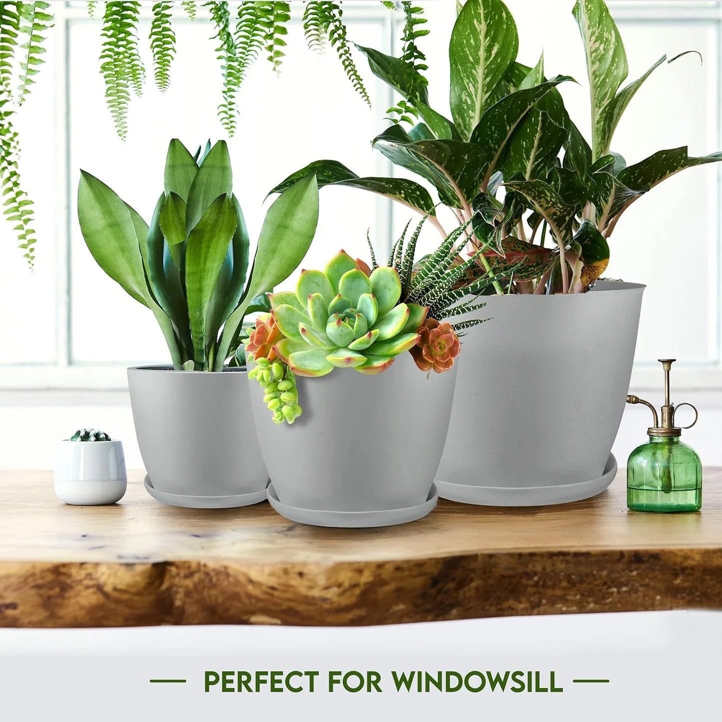 5pcs Plastic Flower Pot Set