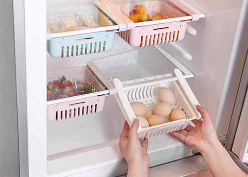 Expandable Fridge Storage Basket Pack Of Two